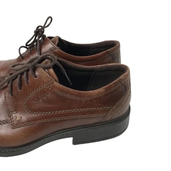 ECCO Men'sLeather Bike Toe Tie Oxfords, Mens 43 US 9.5
